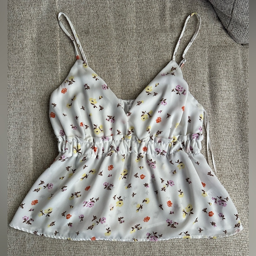 Love Tree floral tank top